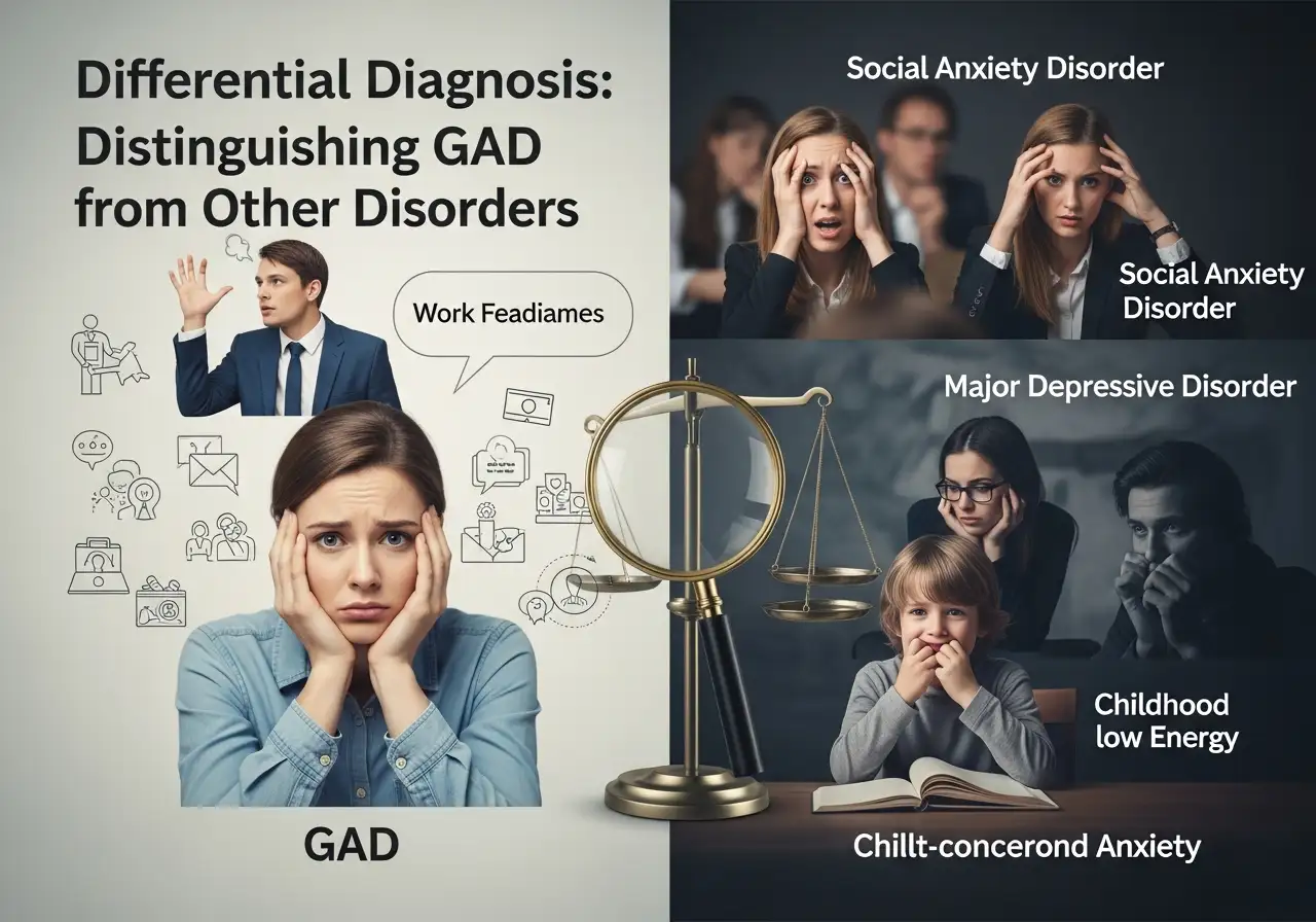 Differential Diagnosis Distinguishing GAD from Other Disorders