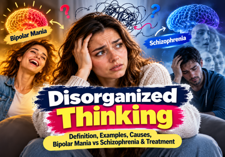 Disorganized Thinking Definition, Examples, Causes, Bipolar Mania vs Schizophrenia & Treatment