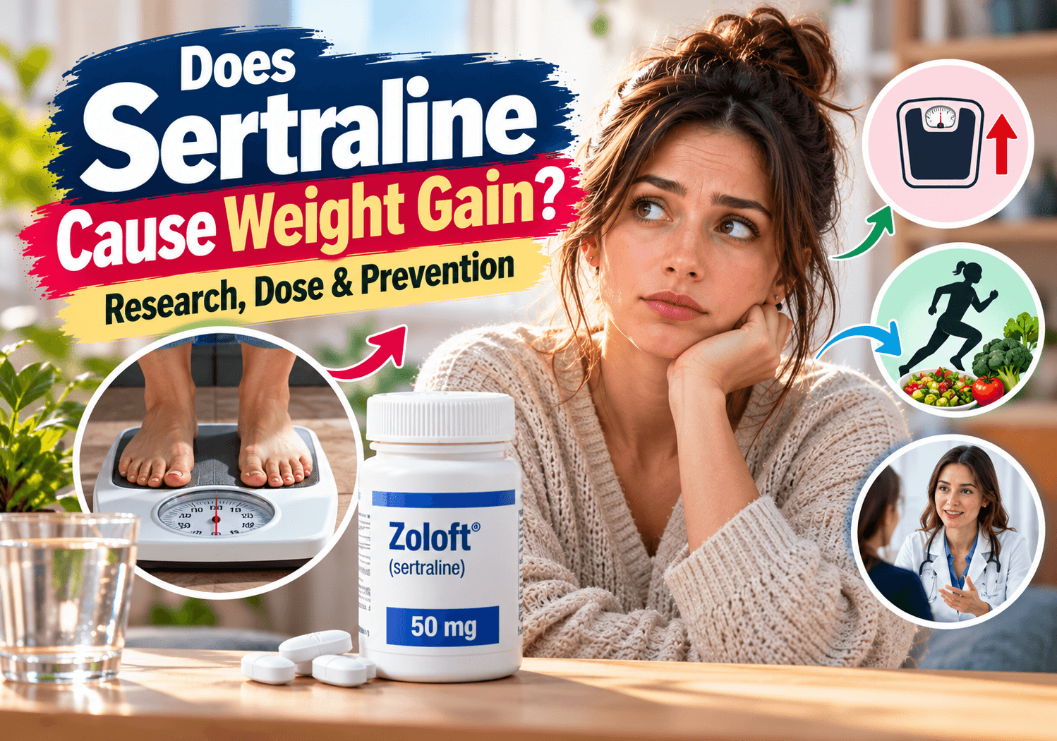 Does Sertraline Cause Weight Gain? Research, Dose & Prevention
