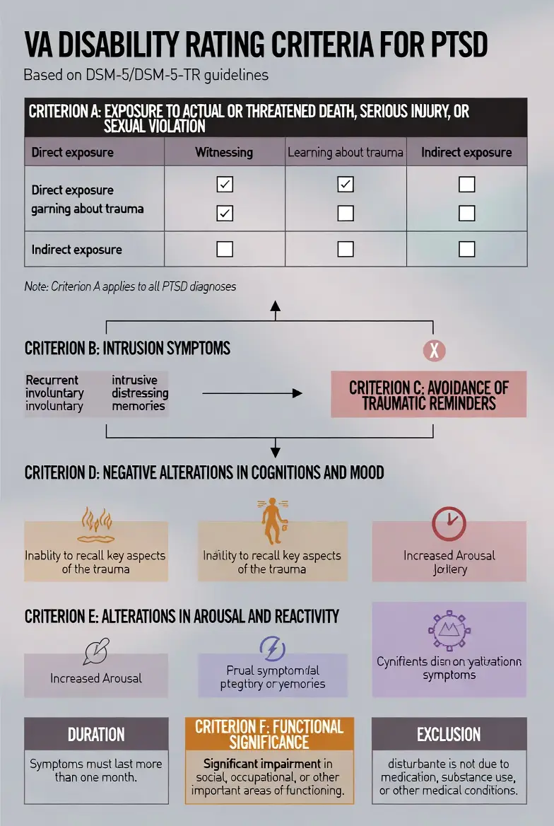 VA Disability Rating Criteria for PTSD