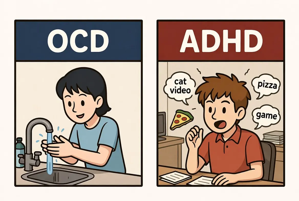 ocd vs adhd