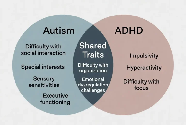 Autism ADHD Venn Diagram