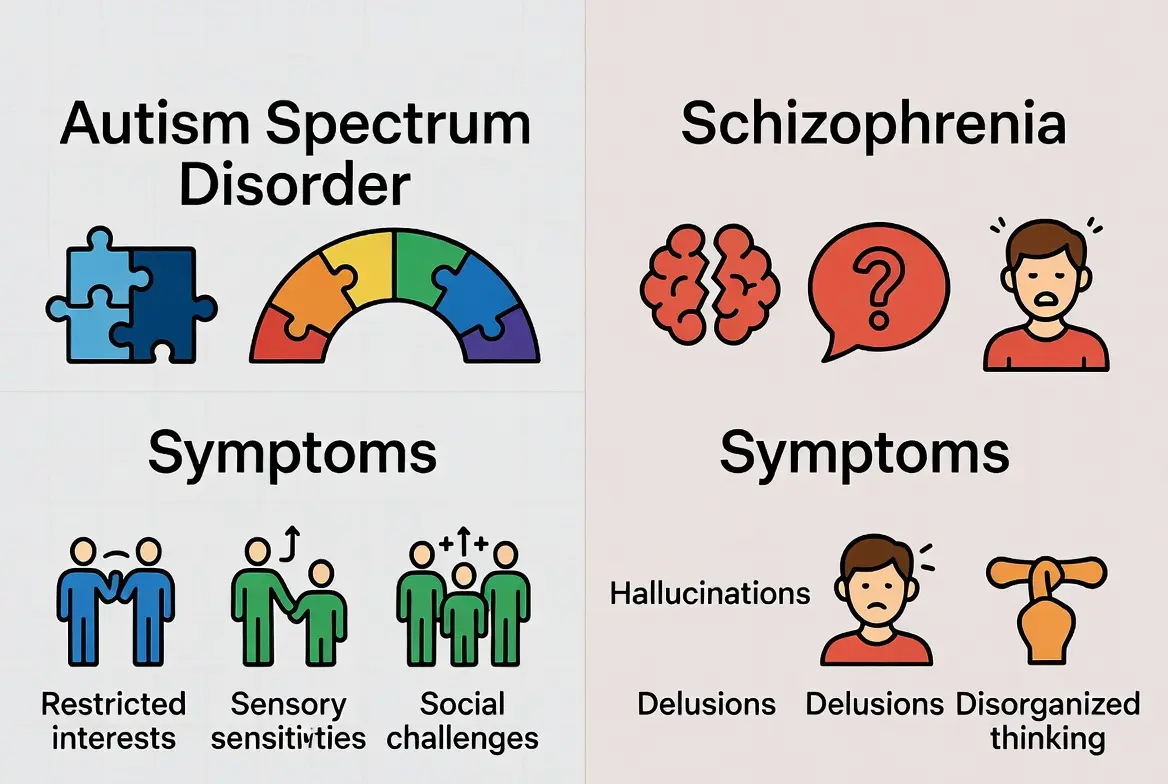 autism vs schizophrenia