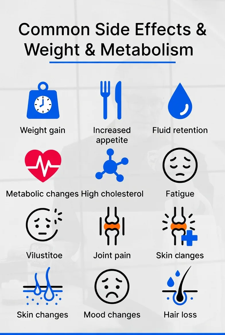 Common Side Effects Related to Weight and Metabolism