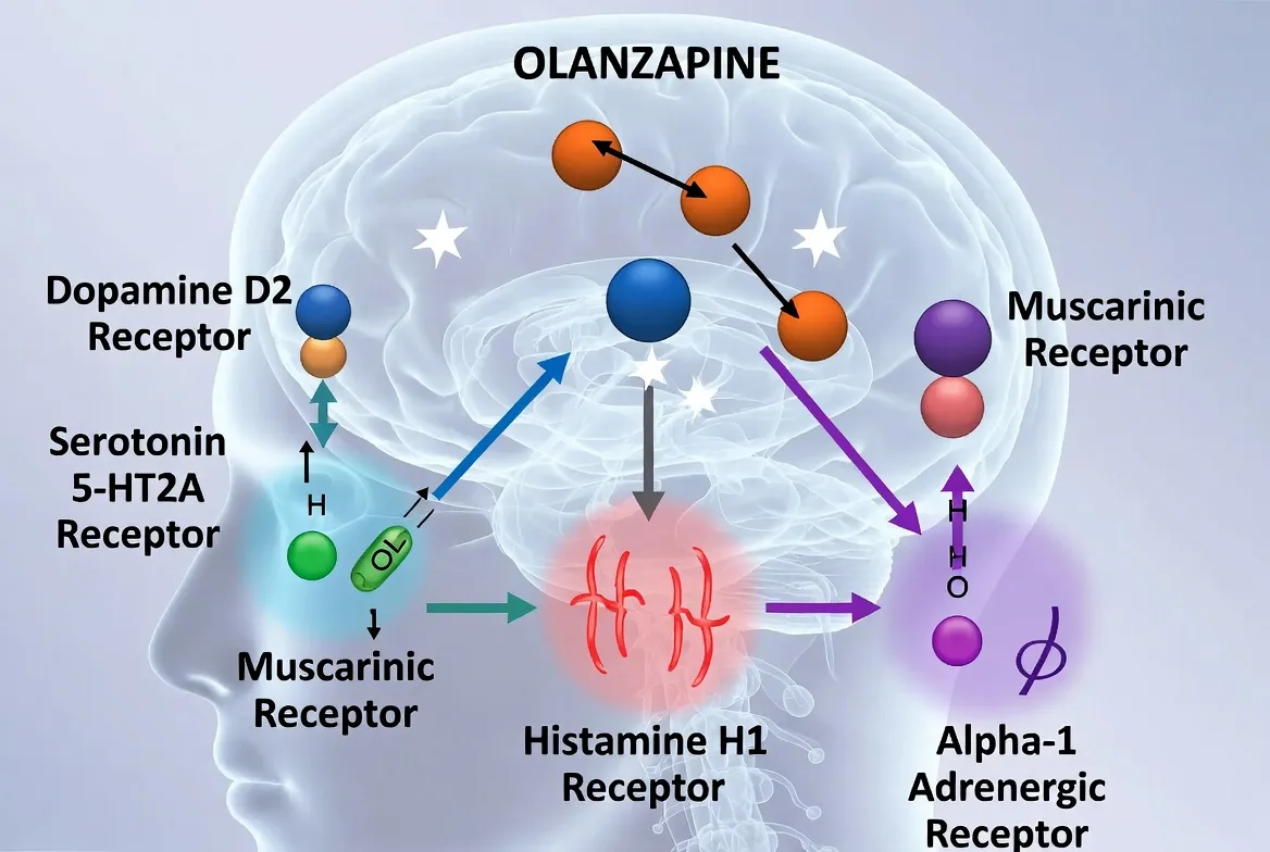 Mechanism of Action How Olanzapine Works