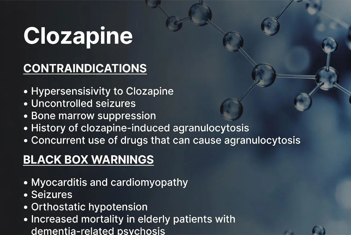 Contraindications and Black Box Warnings